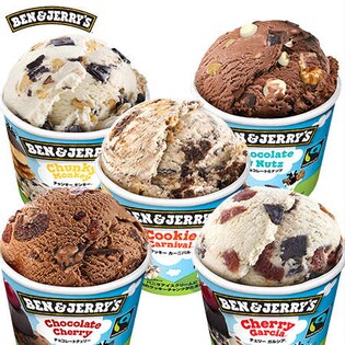 ベン＆ジェリーズ(Ben&Jerry's)ミニカップアイスクリーム 5種15個セット