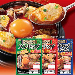 丸大食品 スンドゥブ3種15袋セット［30食分］（マイルド・辛口・海鮮キムチ味）
