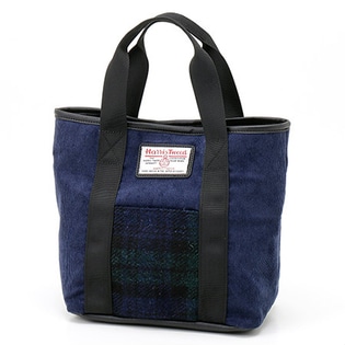 ハリスツイードハンドバッグ / R79204 / ネイビー / F