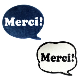 吹き出し型バスマット Merci(メルシー)2種セット
