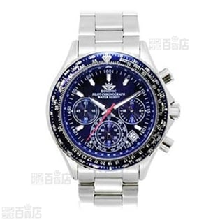 DOMINIC ドミニク クオーツ クロノ腕時計 DS2212G-BL ブルー