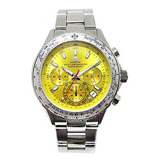 DOMINIC ドミニク クオーツ クロノ腕時計 DS2212G-YE イエロー