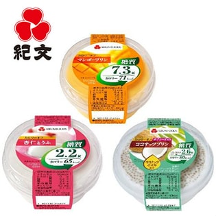 ＜紀文＞カロリーオフ デザートシリーズ3種セット［マンゴープリン・杏仁豆腐・チアシード入りココナッツプリン×各4個］計12個セット（a12070）