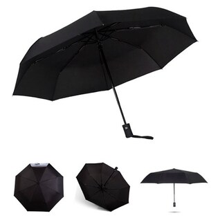 自動開閉式折りたたみ傘 （直径95センチ）ブラック