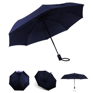 自動開閉式折りたたみ傘 （直径95センチ）ネイビー