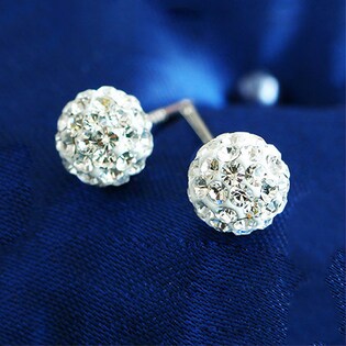 SS スワロ エレメンツ ボールパヴェピアス ホワイト