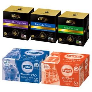 リプトン5種セット（サー・トーマス・リプトン3種6箱／リプトン アルミティーバック 2種3箱）