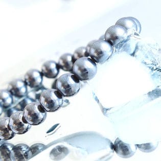 WPS 8mm テラヘルツブレスレット ラウンド Lサイズ