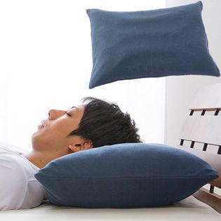 【ネイビー】テイジン 男の消臭炭枕 W消臭「サンダイヤ」