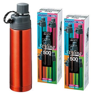 【2本セット/真空構造】直飲みOK！スタイリング飲み口ボトル500ml（色ランダム）