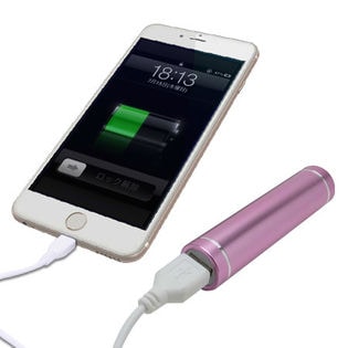 【ライトピンク】スマホ充電約1回『スマートチャージ』★リップサイズでカバンにスッキリ収納♪[cp-zk-smcg-0218xlpk]