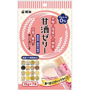 種商 米麹と国産十六雑穀の甘酒ゼリー(15g×7)×6袋