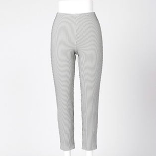 レクチュールストライプアンクルパンツ / 1733 / ホワイトグレー / S