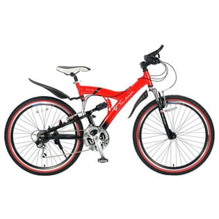 【レッド】トニーノ・ランボルギーニMTB26インチ・18SP・Wサスペンション 961