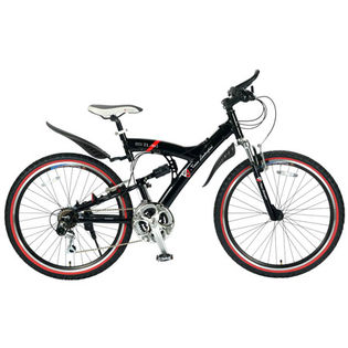 【ブラック】トニーノ・ランボルギーニMTB26インチ・18SP・Wサスペンション 961