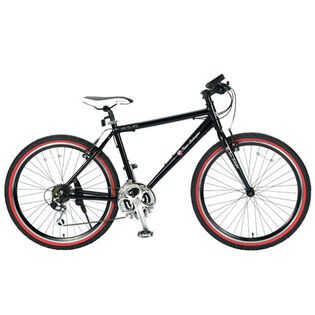 【ブラック】トニーノ・ランボルギーニ クロスバイク26インチ 18SP/アルミ972