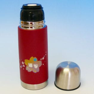 蒔絵の入った携帯ステンレスまほうびん350ml