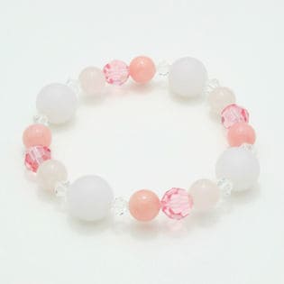 お洒落な紫外線チェッカー4P
ブレスレット ピンク