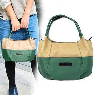 雨や汚れに強い！はっ水バイカラー手提げ / PS-7225 / GREEN/グリーン