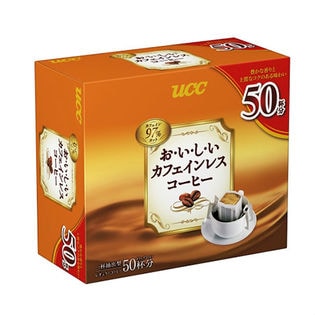 UCC おいしいカフェインレスコーヒー ドリップコーヒー 50P