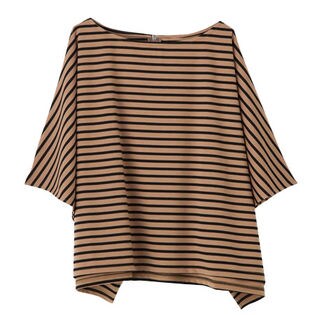 バックジップデザイントップス / cw00273-131 / border:beige