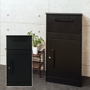【ブラック】　宅配ボックス 置き型ポスト 荷物受け 郵便受け 新聞受け