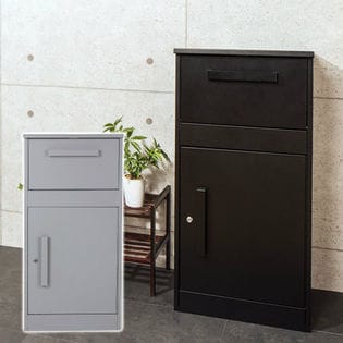 【グレー】　宅配ボックス 置き型ポスト 荷物受け 郵便受け 新聞受け