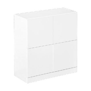 ★ReiRa★さま ホワイト 鏡面　シンプルキャビネット（解体済み） ホワイト》鏡面仕上げ！スクエアキャビネット 4枚扉タイプを税込