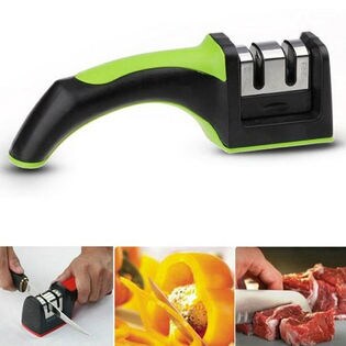 包丁研ぎ器 シャープナー セラミックロール（荒研ぎ 仕上げ研ぎ 両用）※カラーお任せ