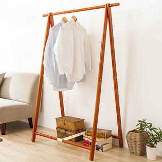 天然木ハンガーラック HM-A1010