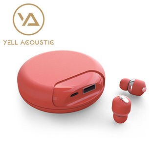 Yell Acoustic Bluetooth ワイヤレスイヤホン Air Twins（モバイルバッテリー付）レッド/AT9994