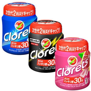 クロレッツXP ボトルR 3種計18個 (クリアミント / シャープミント / ピンクグレープフルーツミント)