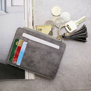 D【グレー】タッセル付キーパスケース ri-acc-0087-c-gy-k