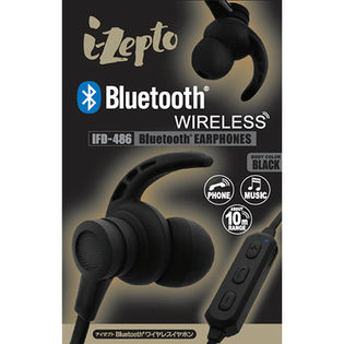 Bluetoothイヤホン「i-Zepto」(Bluetooth 技適認証済み)/ブラック