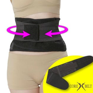 【L-LL/ブラック】コアクロスベルト