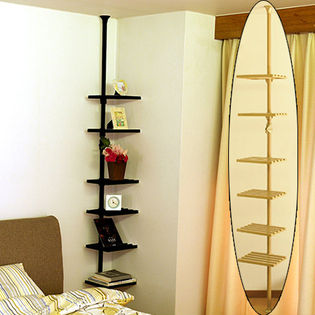 突っ張り マルチラック 木目調ナチュラル Wj 340naを税込 送料込でお試し サンプル百貨店 株式会社ドリームウェア