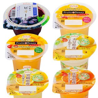 【LINE限定】たらみ ゼリー6種セット(PURE PREMIUM ピオーネゼリー/Fruits＆BeautyビタミンC in[マンゴー/オレンジ]/フルーツの絆[温州みかん/日向夏/日本梨])