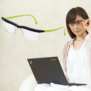 アドレンズ スペアペア(度数調節/遠視・近視・老眼すべてに対応)グリーン