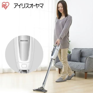 アイリスオーヤマ/超軽量スティッククリーナー(ホワイト)※リチウムイオン電池/IC-SLDC1-W