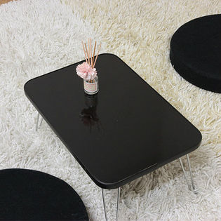 カラーミニテーブル(幅45×奥行30cm)/ブラック