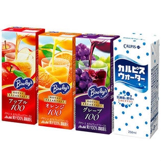 バヤリースホテルブレックファースト アップル オレンジ グレープ カルピスウォーターを税込 送料込でお試し サンプル百貨店 株式会社 エルビー