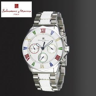 Salvatore Marra レディース 時計 ホワイト 正規品 サルバトーレマーラ 腕時計 手表 メンズ 父の日 レディース 母