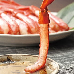 ＜北海道産＞生冷お刺身紅ずわい蟹南蛮付き脚むき身 1kg（61622）