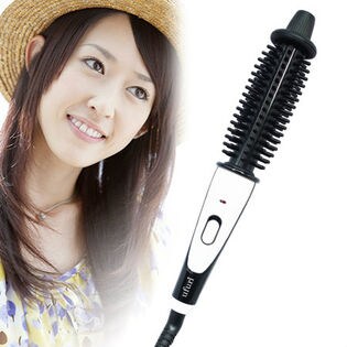 ufurl スタイリングヘアブラシアイロン BK