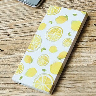 AG 10000mAh 大容量 スマホ充電バッテリー レモン