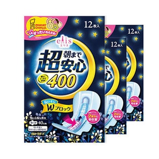 エリス 朝まで超安心400 羽つき 12枚(40cm)