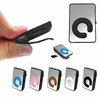 シンプルクリップ型MP3プレイヤー(充電ケーブル付属)/ブラウンを税込