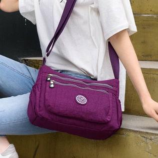 Y パープル 2way軽量ナイロンレディースショルダーバッグ Ri Bag 0104 C Plを税込 送料込でお試し サンプル百貨店 メゾン ド ラティ ル