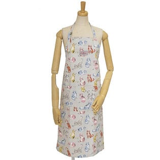 【Cath Kidston】猫柄エプロン / ca713788 / PALE_GRY