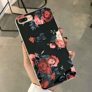 スマホケース バラデザイン ソフト スマホケース 17AW/秋冬新作 秋先行 / 1709070107 / iphone7/8